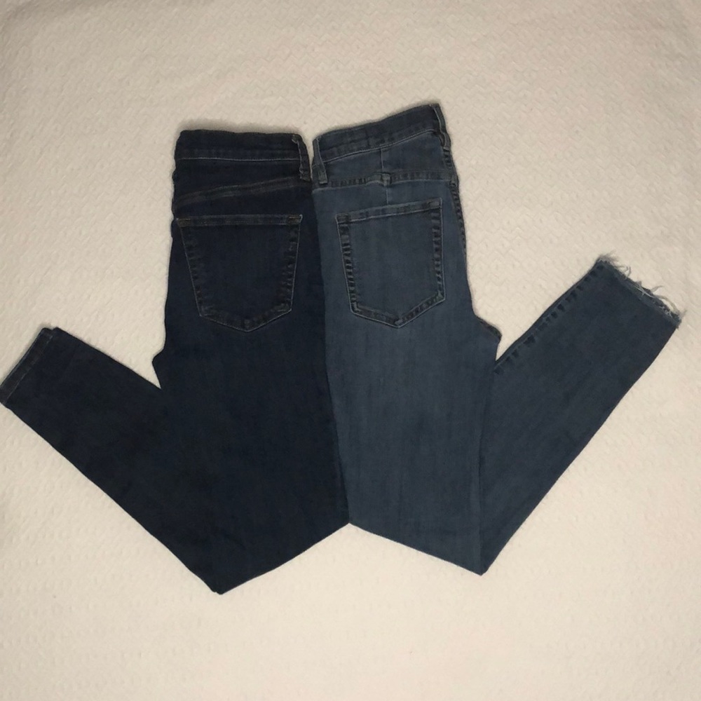 Free People 2 pairs Skinny Jeans Sz 26